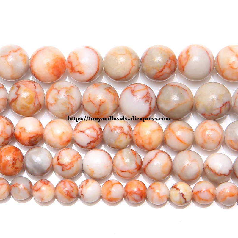 

Natural Stone Red Spider Web Red Picasso Jasper Round Beads 15" Strand 4 6 8 10 12MM Pick Size For Jewelry