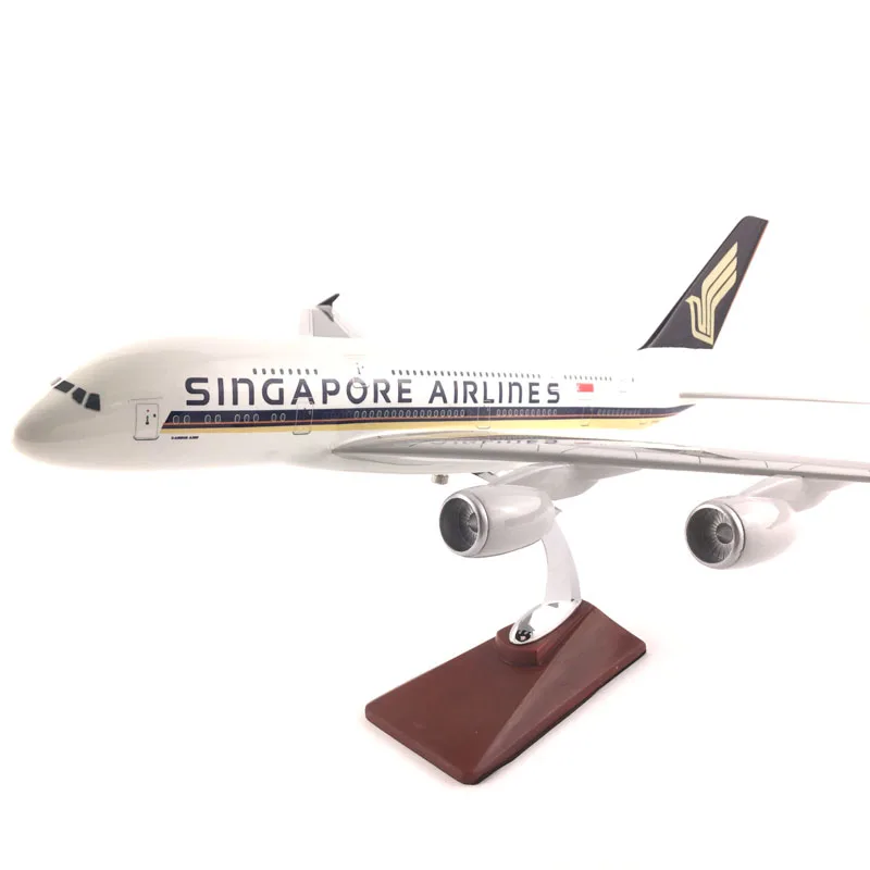 A380 SINGAPORE AIRLINES 45 47 см 1:150 модель самолета из сплава Коллекционная игрушки Подарки