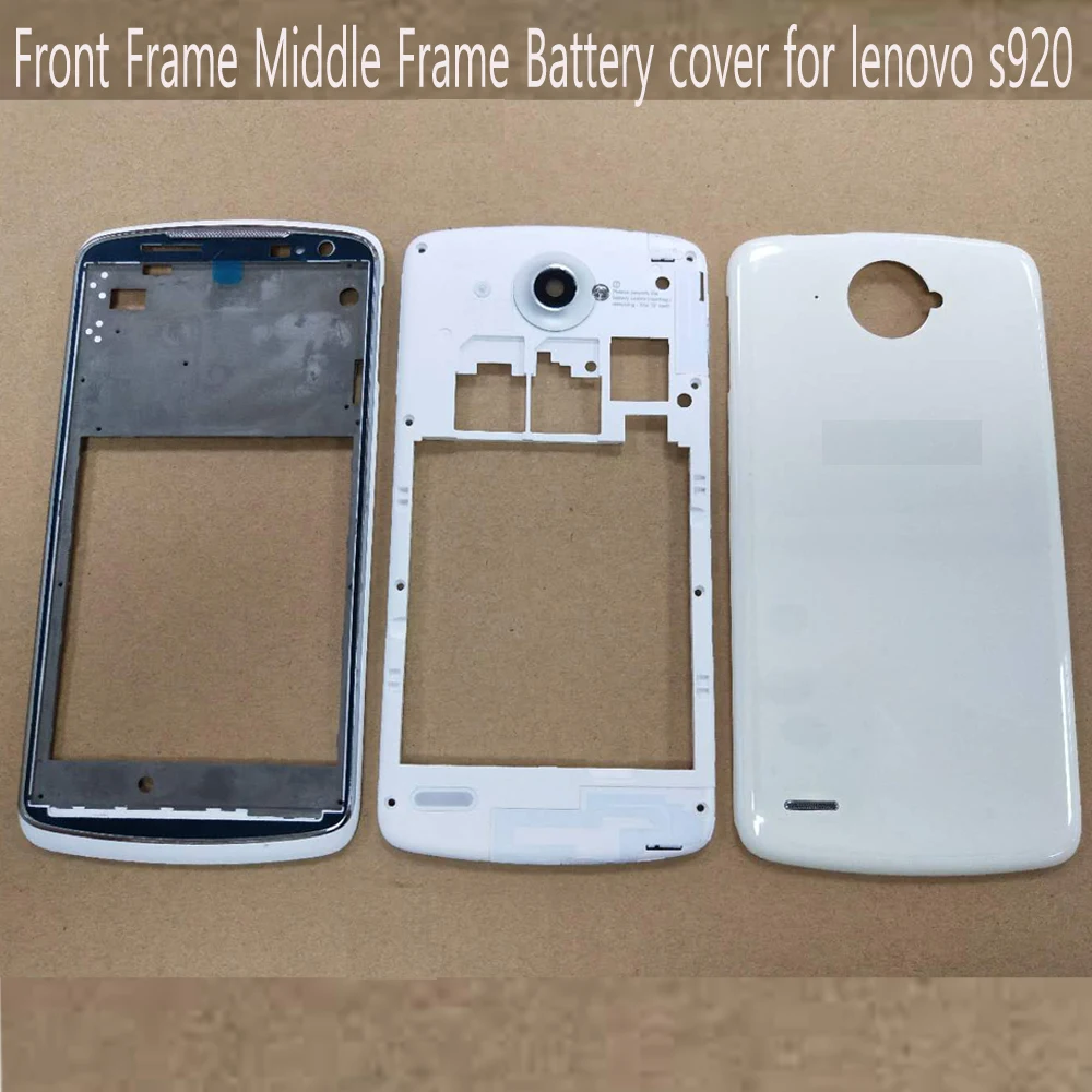 Крышка для задней крышки корпуса Lenovo S920 передняя рамка экрана средняя крышка