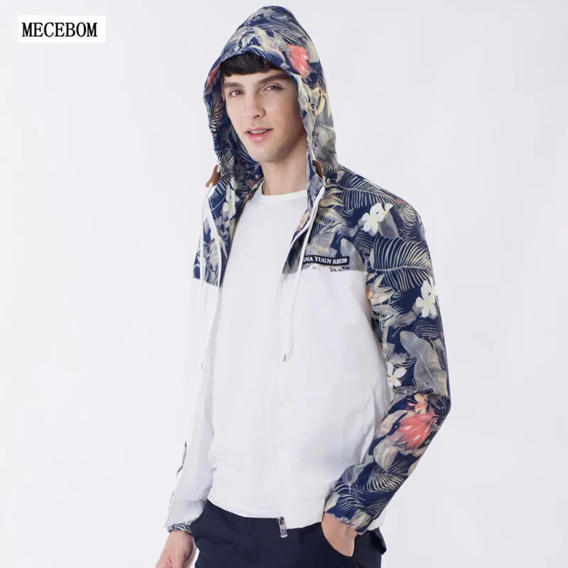 Mecebom цветочный Курточка бомбер Для мужчин бедра цветы пилот пальто куртка с