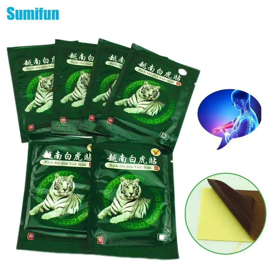 Sumifun 48 шт. Вьетнам белый тигр бальзам Боль Патч китайский Меридианы артрит массажер для шеи и тела шейный пластырь C069