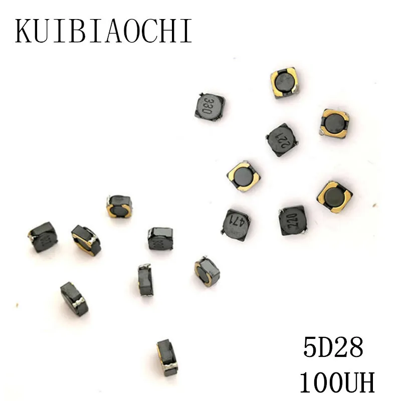10 шт./лот SMD силовой индуктор CDRH5D28 100UH 101 6*6*3 мм экранированный обмотки|power inductor|smd
