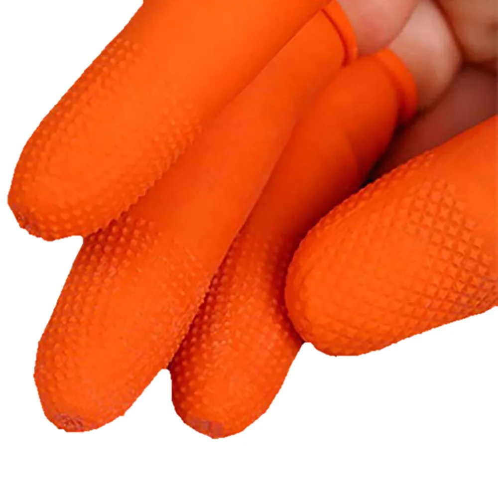 100 шт. напальчники латекса Портативный Многофункциональный одноразовые пальца