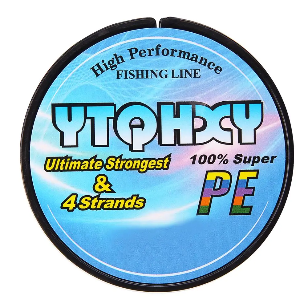 YTQHXY 100 м 4 нити супер крепкая ПЭ плетеная леска 10LB 80LB Япония Multifilament 100% PE Карп