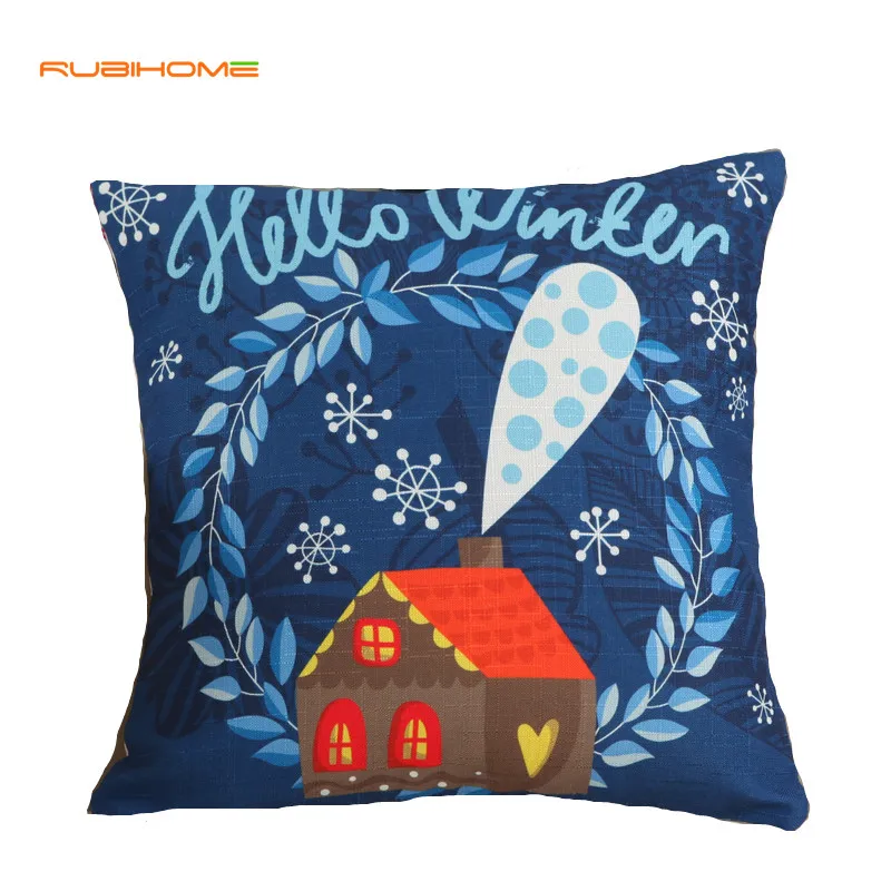 Hello зима Дизайн Новое поступление декоративные подушки Пледы Подушки без