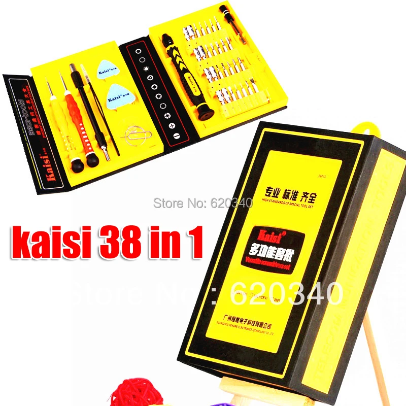 

Freeshipping Kaisi multipurpose 38 in 1 Precision Screwdrivers Kit Opening Repair Phone Tools Set for iPhone 4/4s/5 iPad Samsung