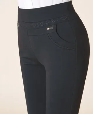 Spring Style Black Женские прямые брюки с высокой талией, длинные зимние теплые брюки для фитнеса размера плюс 3XL 4XL 5XL 6XL 7XL - Цвет: Spring Style Black