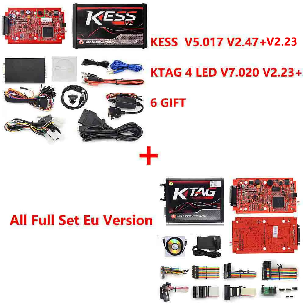 KESS Ktag K TAG V7.020 KESS V2 V5.017 SW V2.25 v2.47 2,47 мастер ECU чип Тюнинг инструмент K-TAG 7,020 онлайн лучше KTAG V7.003 - Цвет: kess 2.47 with ktag