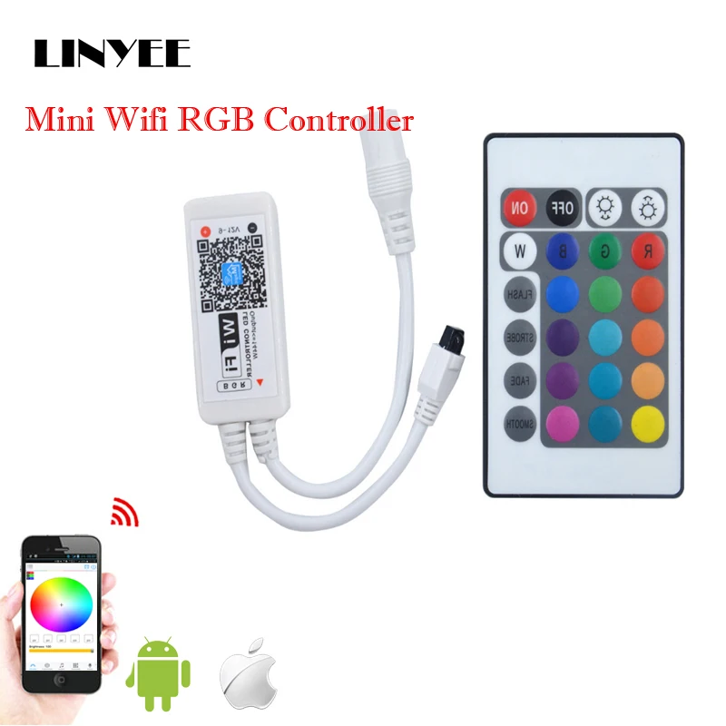10 компл./лот DC12V экшн камера с Wi Fi подключением светодиодный RGB мобильный телефон