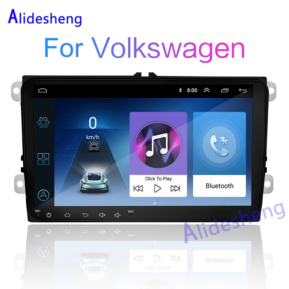 Автомобильный мультимедийный плеер Android 8 1 GPS 2 Din стерео для Volkswagen VW POLO Amarok PASSAT B6 Golf