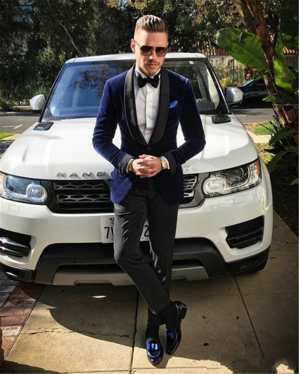 

Новый мужской костюм из двух предметов, мужская деловая повседневная одежда, облегающий костюм из куртки и брюк