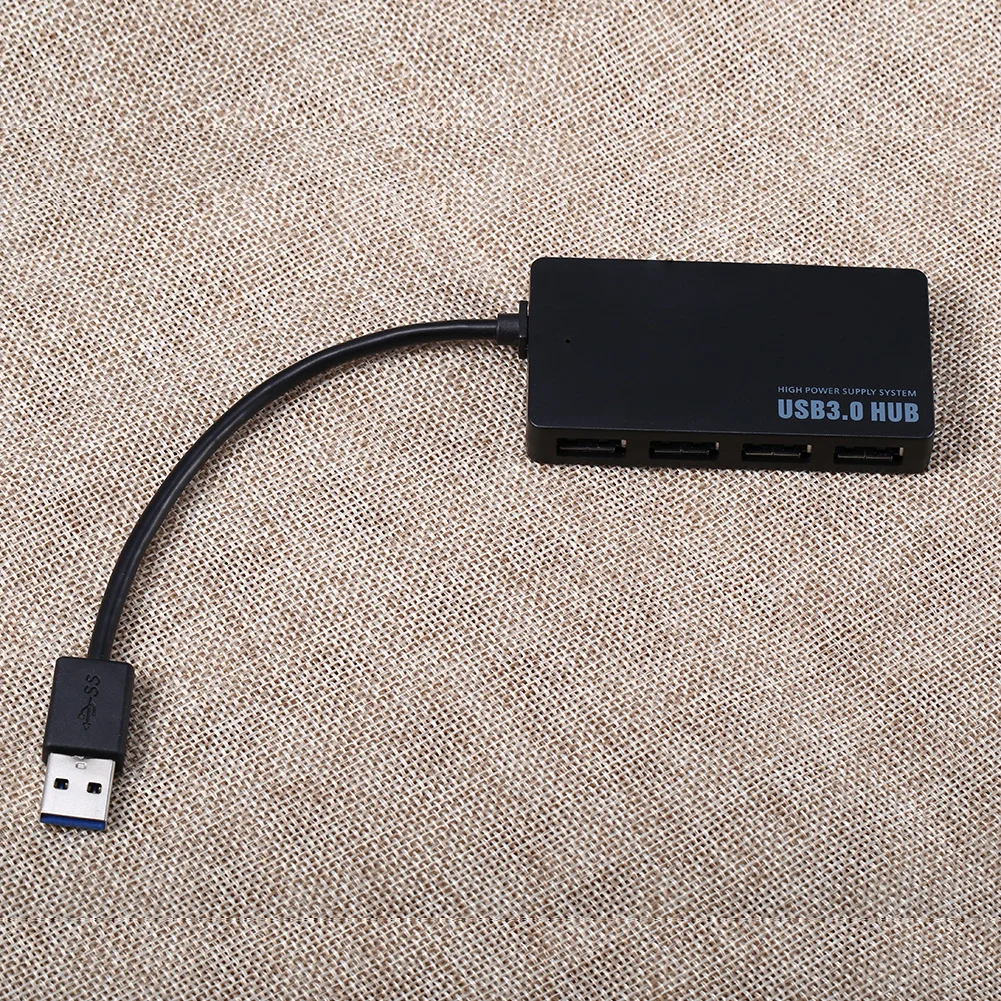 Портативный usb концентратор Компактный 4 портовый USB 3 0 разветвитель адаптер 5