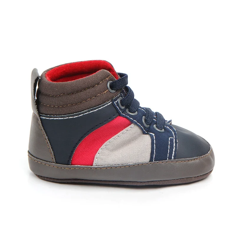 

Baby Boy Shoes First Walkers Soft Sole Canvas Infant Canvas Crib Shoes 0-18 Months