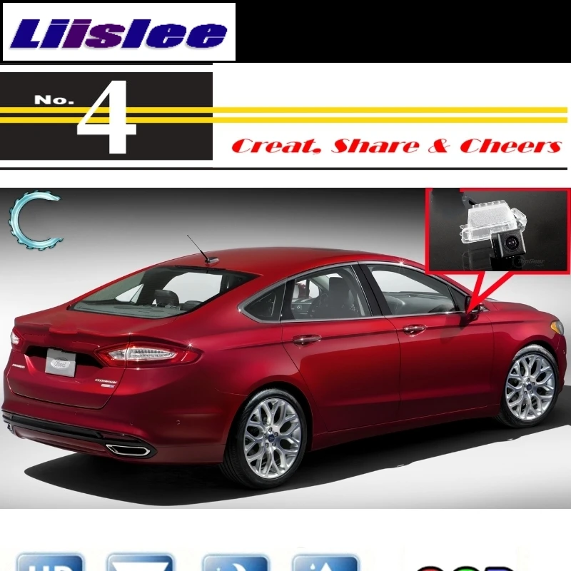 Liislee Автомобильная камера для Ford Fusion или для Mondeo 2013 заднего вида камера заднего вида PAL NTSC CCD с RCA