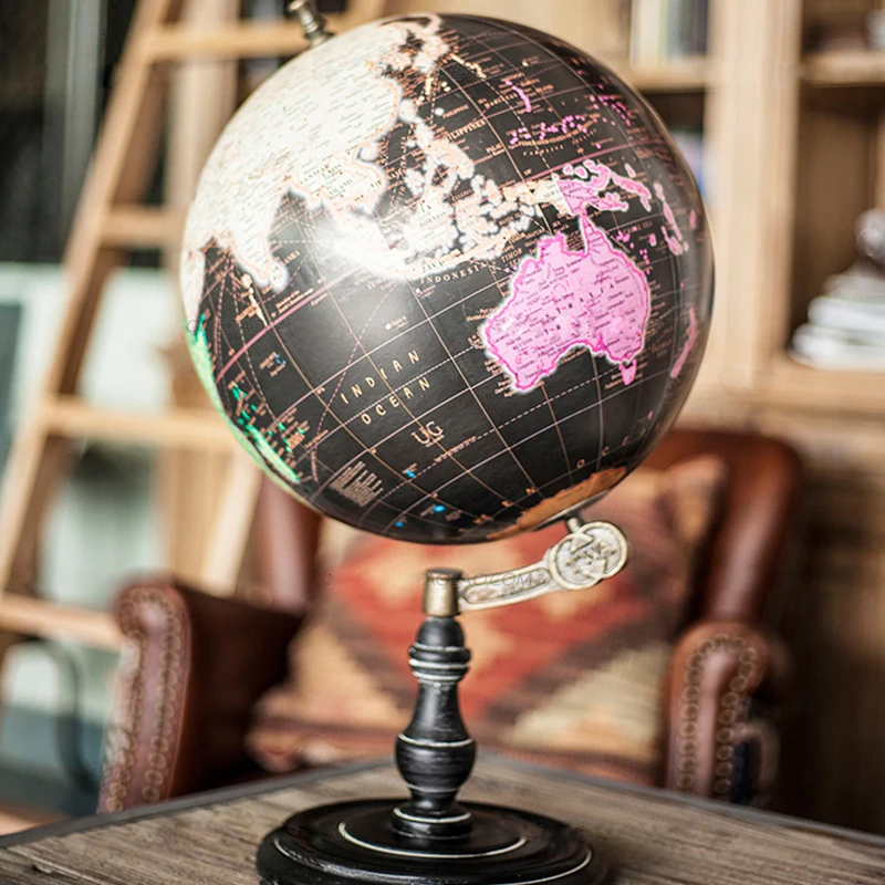 Подставка английская версия деревянный декоративный мир глобус винтажный