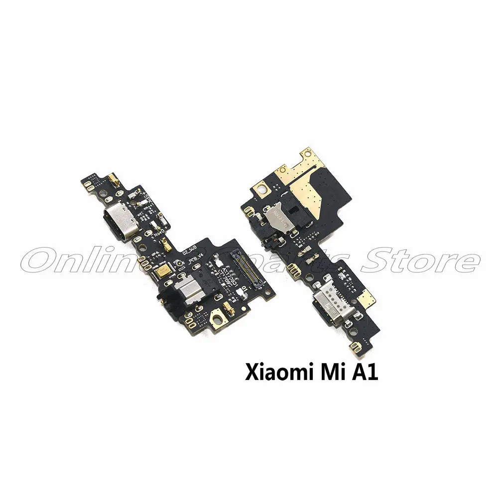 Модуль mi crophone+ USB плата с зарядным портом, гибкий Кабельный разъем, запчасти для Xiao mi 5 mi 5C mi 5S mi 5splus mi 5X mi A1 Replacemet - Цвет: Mi5X Mi A1