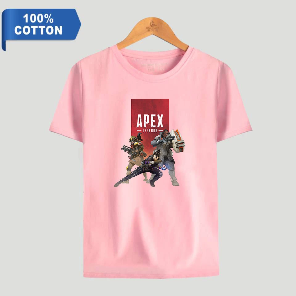 Мужская Уличная футболка с коротким рукавом Apex Legend из 100% хлопка Harajuku Kpops 2019 |