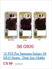 Для samsung Galaxy J5 J7 J510 J710 средняя рамка Корпус Внешняя рамка Шасси+ объектив камеры+ кнопки Запчасти