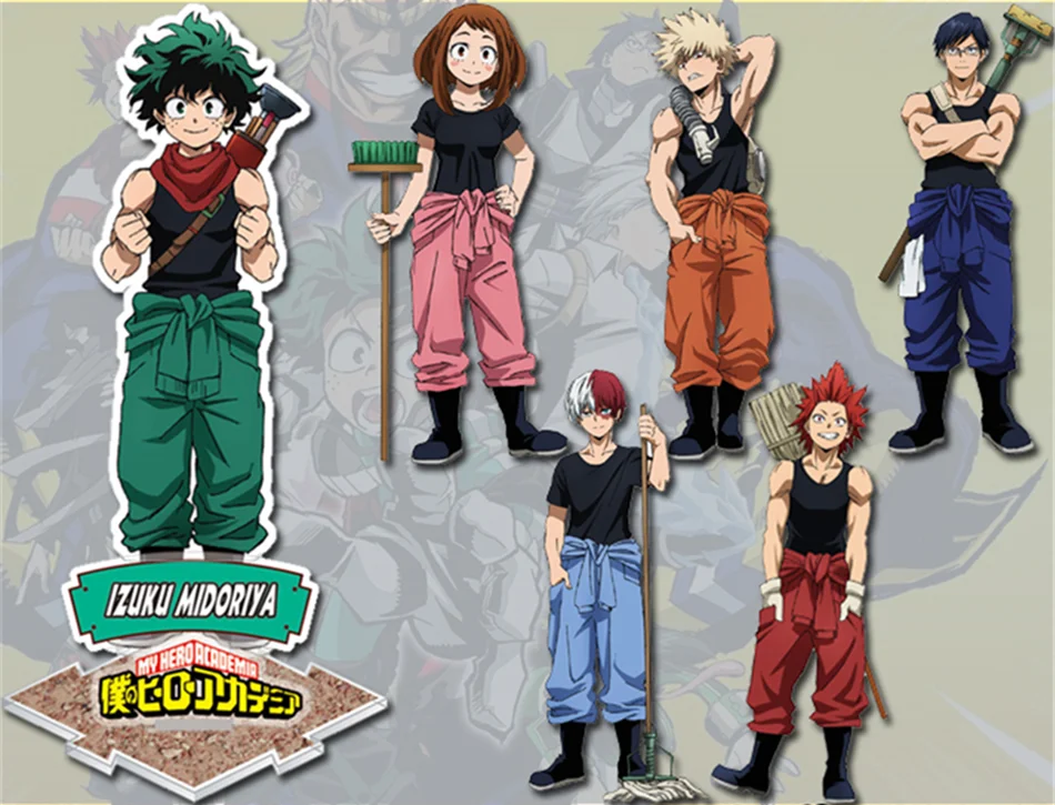 Новая коллекция японского аниме My Boku no Hero Academia акриловые фигурки стенд кольца для