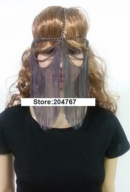 Chran Женская Многослойная Металлическая головная повязка на голову украшения для