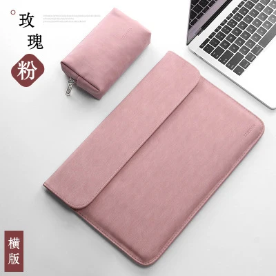 velvet pink s1 Матовая сумка для ноутбука из искусственной кожи для женщин и мужчин 11, 12, 14, 15, 15,6 Для Macbook Pro 13, чехол для Xiaomi Mi, чехол для ноутбука Air 12,5 13,3 - Цвет: velvet pink s1