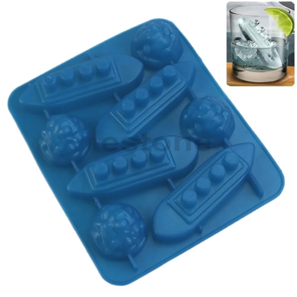 Silicone Ice Cube Trays Carving Mold Mould Maker Titanic Shaped For Party Drinks | Дом и сад