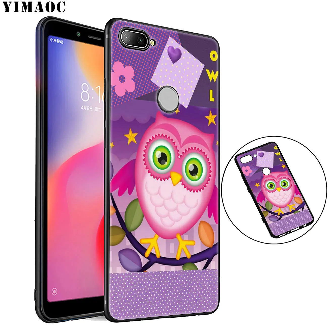 YIMAOC Сова Птица Мягкий силиконовый чехол для телефона Xiaomi Redmi K30 K20 Note 8 8T 7 5 6 Pro Mi