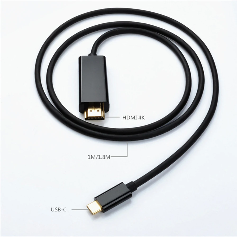 Colohas 1 м 1.8 USB-C 3.1 Тип-C DP режим к HDMI кабель HD 4 К аудио и видео Экран преобразования