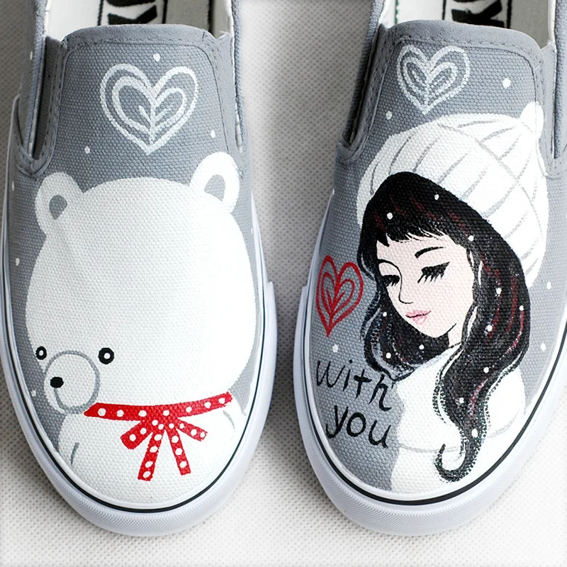 Детская Повседневная Милая обувь для мальчиков и девочек с мультяшным