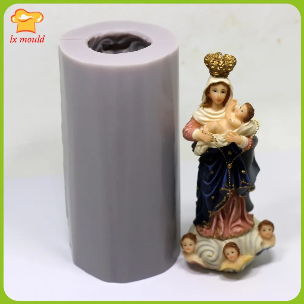 

LXYY Religion Candle Moulds Our Lady Doll Hand DIY Candle Tools