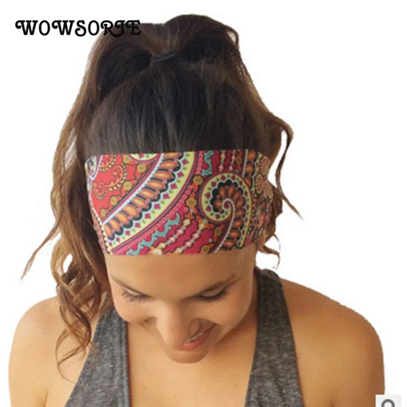 Wowsorie 2018 новые женские банданы стильные богемные широкие головные уборы модный