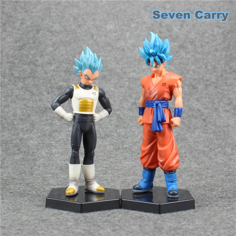Dragon Ball Z Resurrection F Son Gokou & Веджета супер сайян Бог ПВХ фигурка игрушки мальчики