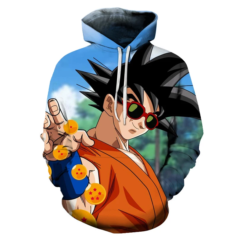 Худи Dragon Ball для мужчин и женщин 3D Толстовка Dragon Ball толстовка с Гоку аниме модные повседневные спортивные костюмы толстовка с капюшоном для мальчиков пуловер