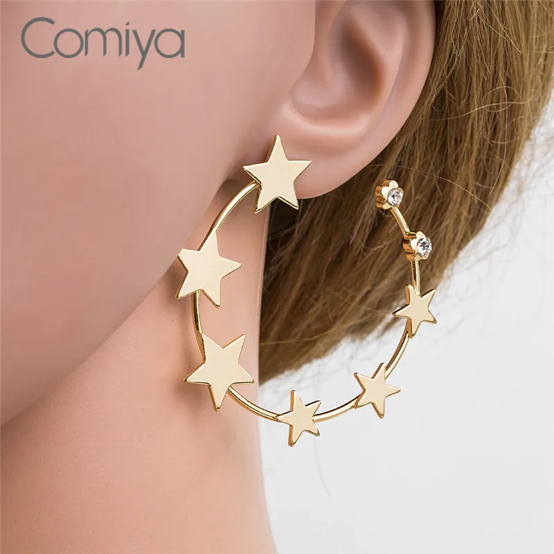 Женские серьги-гвоздики Comiya Feminino Boucle D'oreille Femme модные серьги золотого цвета с