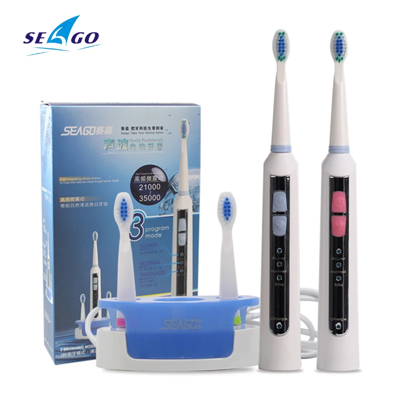 SEAGO официальная перезаряжаемая ультразвуковая зубная щетка Индуктивная
