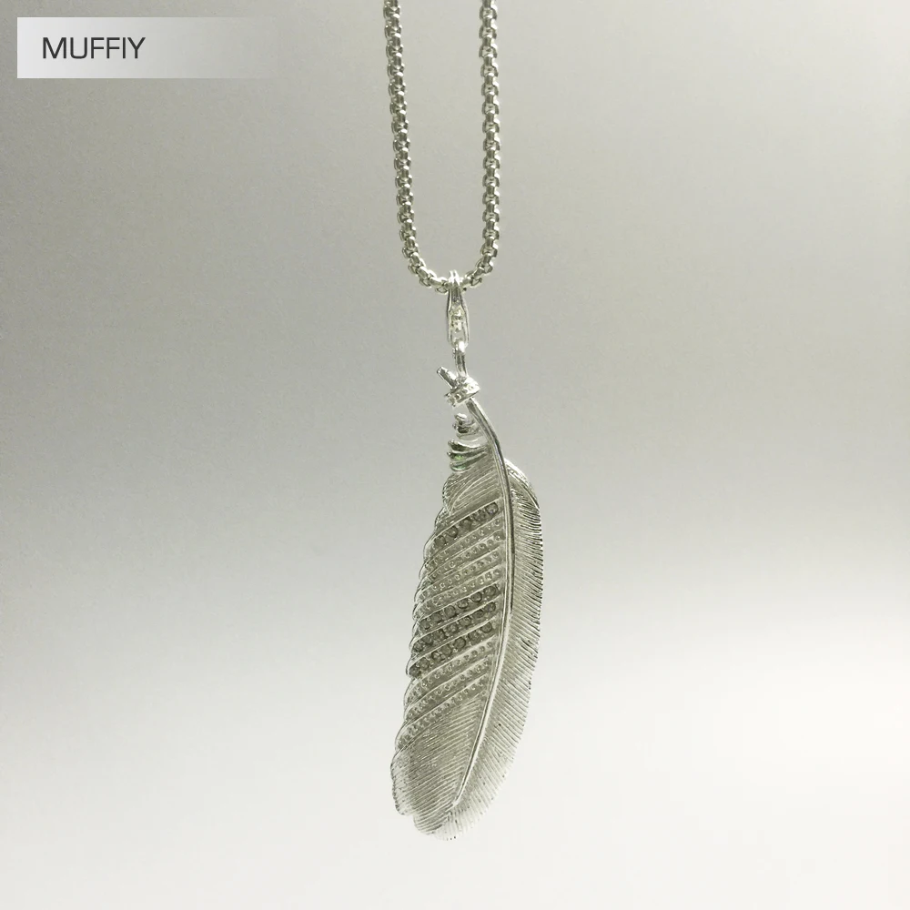 Подвески с перьями модные ювелирные украшения в европейском стиле для женщин