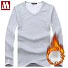 Мужские толстовки MYDBSH, мужские футболки, термобелье, футболка, повседневная Хлопковая мужская Базовая рубашка, брендовая однотонная осенне-зимняя рубашка JR035