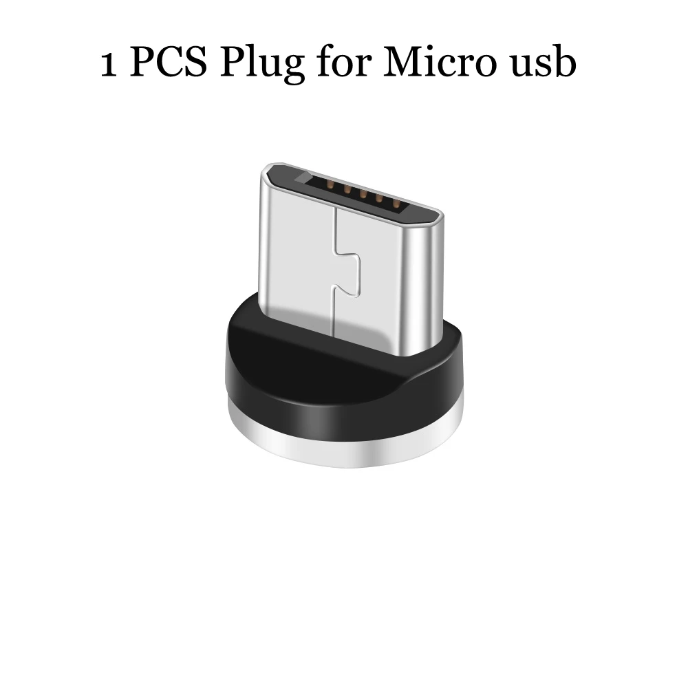 OLAF светодиодный светильник Магнитный USB кабель Быстрая зарядка Micro usb type C кабель зарядное устройство для Iphone 7 8 X XR XS Max для Redmi Note 7 шнур - Цвет: Only Plug-Micro USB