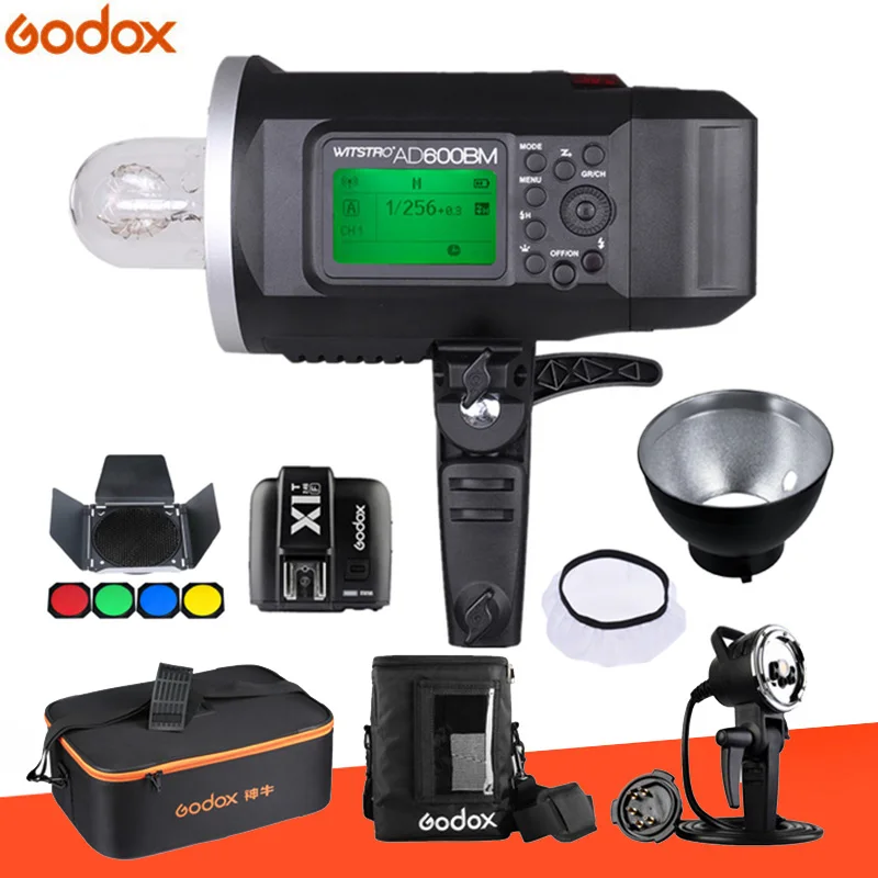 for Fuji Godox Wistro AD600 AD600BM ручная версия Bowens крепление GN87 HSS 1/8000S 2,4G X СИСТЕМА все-в-одном открытый стробоскоп вспышка светильник - Цвет: for Fuji
