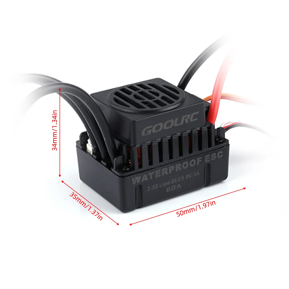 Высококачественный GoolRC 1:10 комбинированный набор 3650 3900KV двигатель 60 бесщеточный