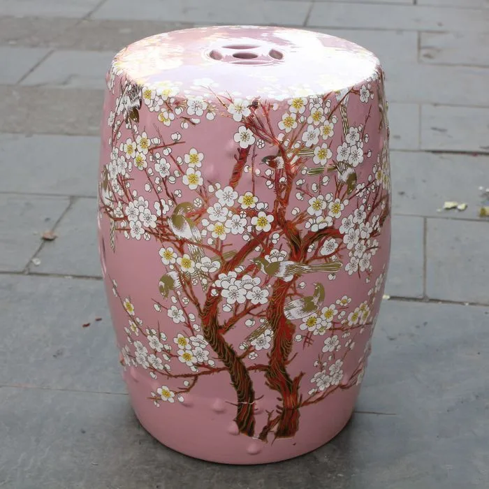 Керамический античный домашний барабан Цзиндэчжэнь фарфоровый садовый стул