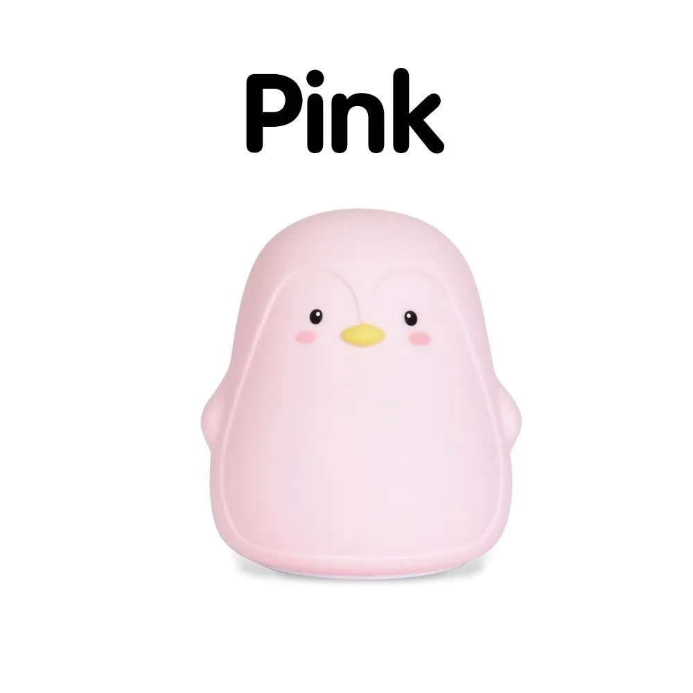 Pink Color Милый пингвин Ночная лампа Мультфильм Светодиодная лампа игрушки свет для детей сенсорный детская лампа Nocna Dla Dzieci Veilleuse Enfant - Испускаемый цвет: Pink Color