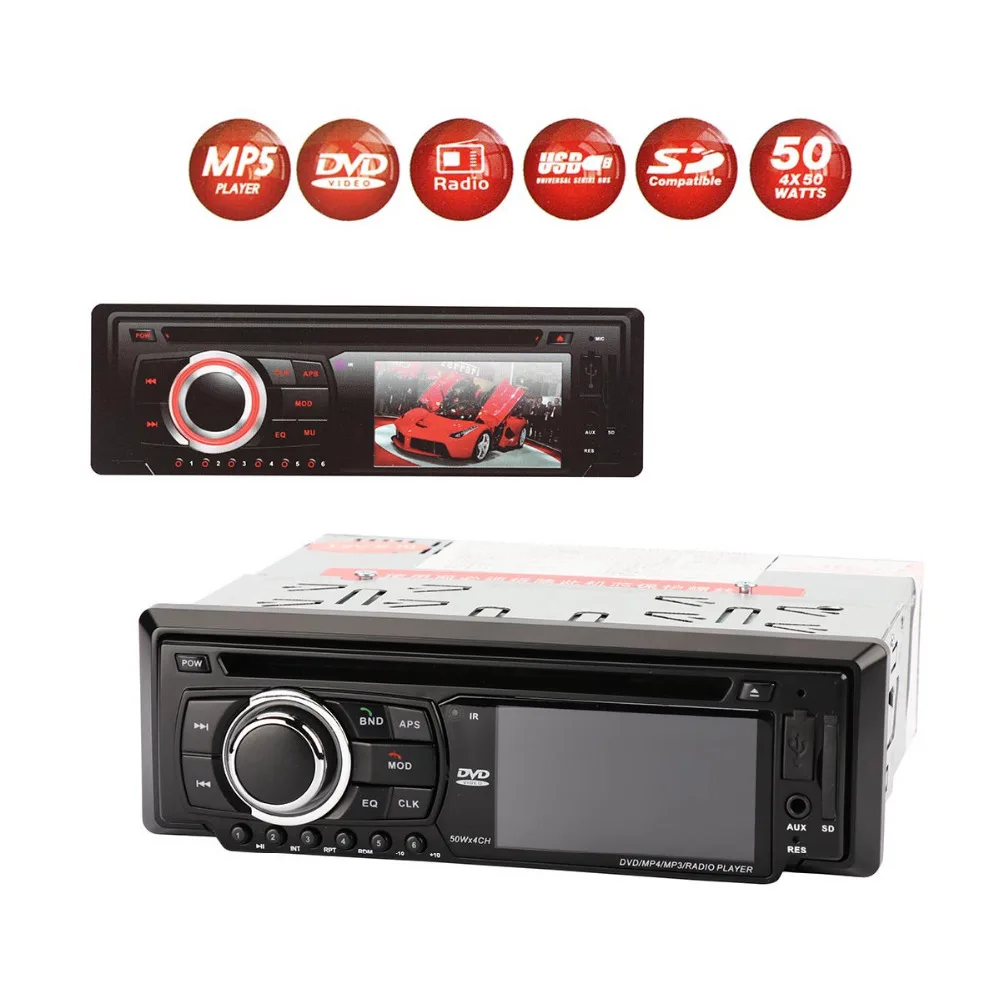 TAIHONGYU 3 &quot1 DIN стерео S 6303DTB радио в тире DVD/VCD/CD/MP3/MP5 Bluetooth FM Aux|Автомобильные