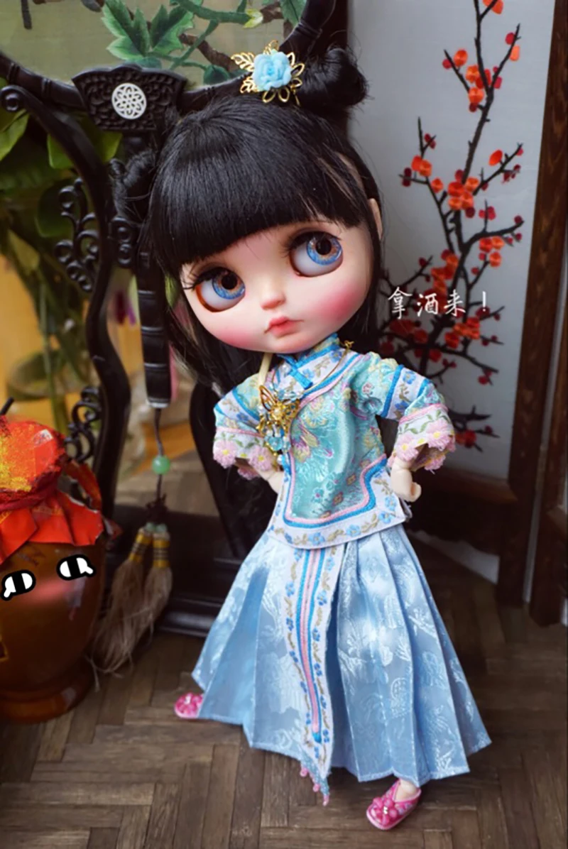 Платье для кукол blyth 1/6 высокое качество 2 шт./компл. = топ + юбка | Игрушки и хобби