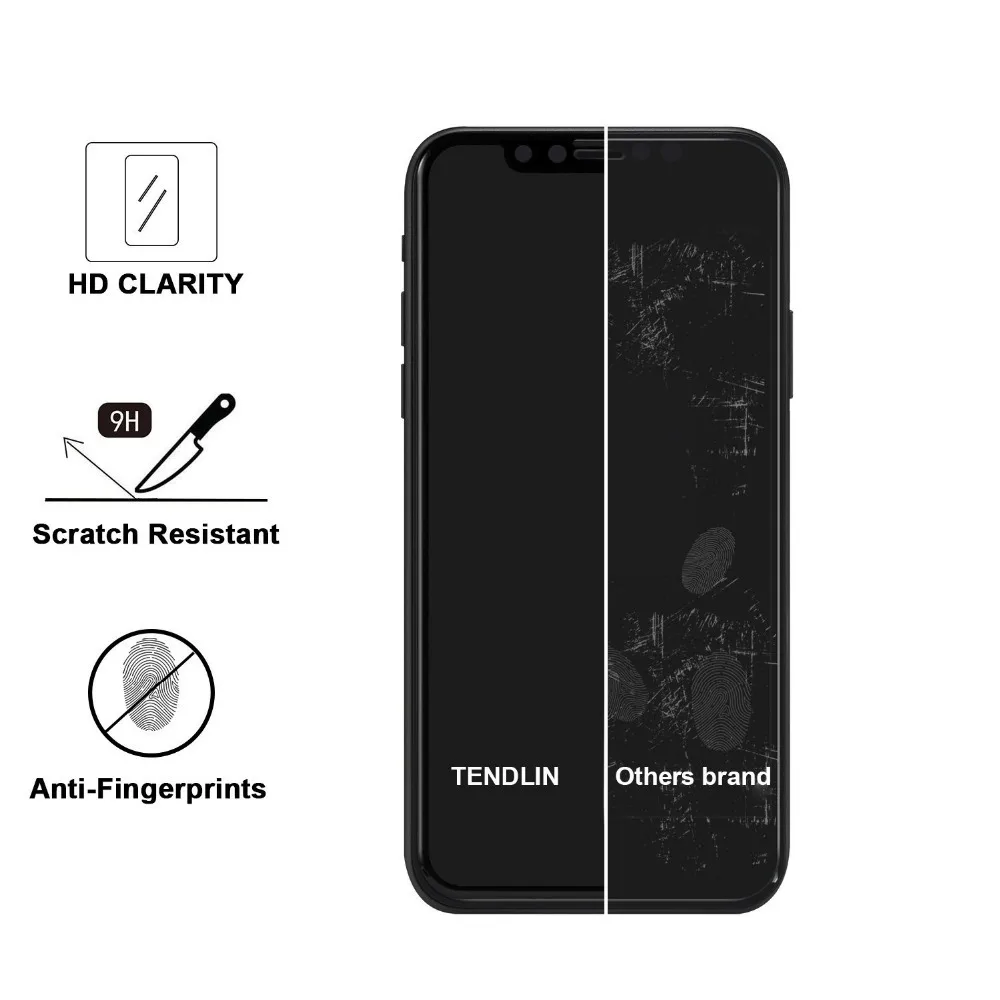 Закаленное стекло для iphone 7 plus 3D полное покрытие Премиум Защита экрана 6 защитная