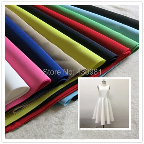

fashion baseball clothing material sandwitch techno cloth 2.2mm solid stretch white black knit scuba fabric tecido