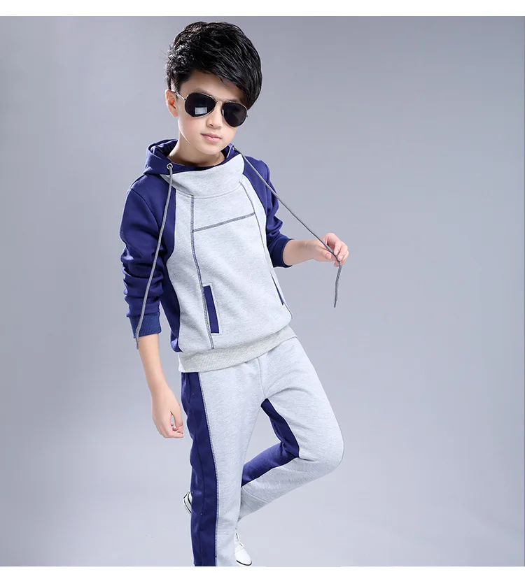 Осенние спортивные костюмы для мальчиков спортивная одежда детей 4 5 6 7 8 9 10 11 12 13 14