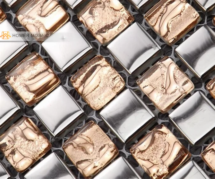 Бесплатная доставка! Розовая Смешанная серая стеклянная мозаичная плитка 12x12