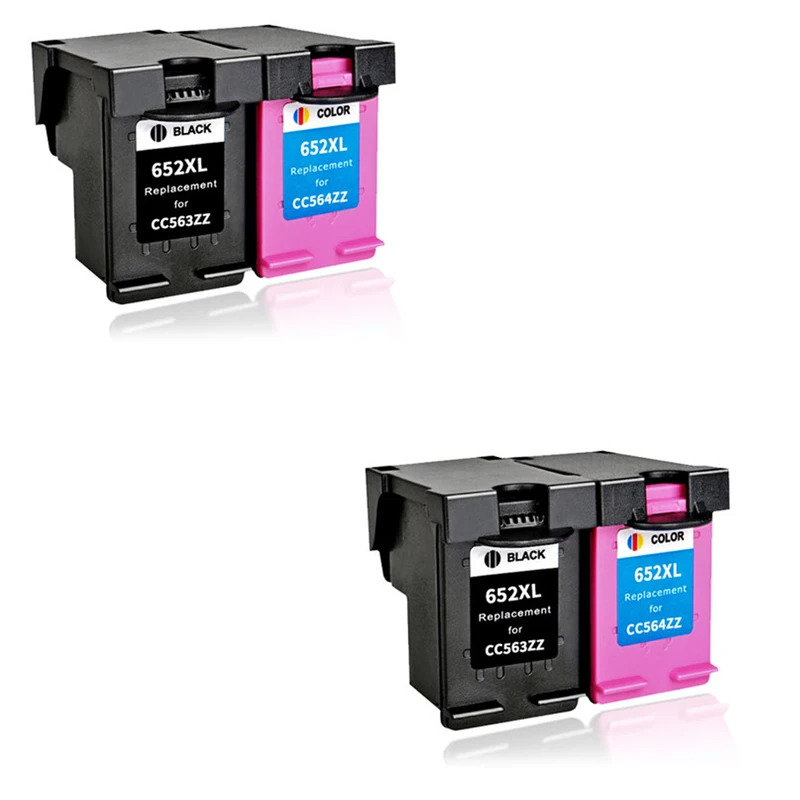 Совместимые чернильные картриджи LuoCai для HP 652 XL Deskjet 1115 1118 2135 2136 2138 3635 3835 4535 4536 4675