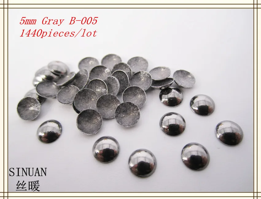 Clothing Studs Hot-Fix Aluminum Punk Metal 5Mm/6Mm/8Mm Round Garment Accessories SINUAN | Дом и сад